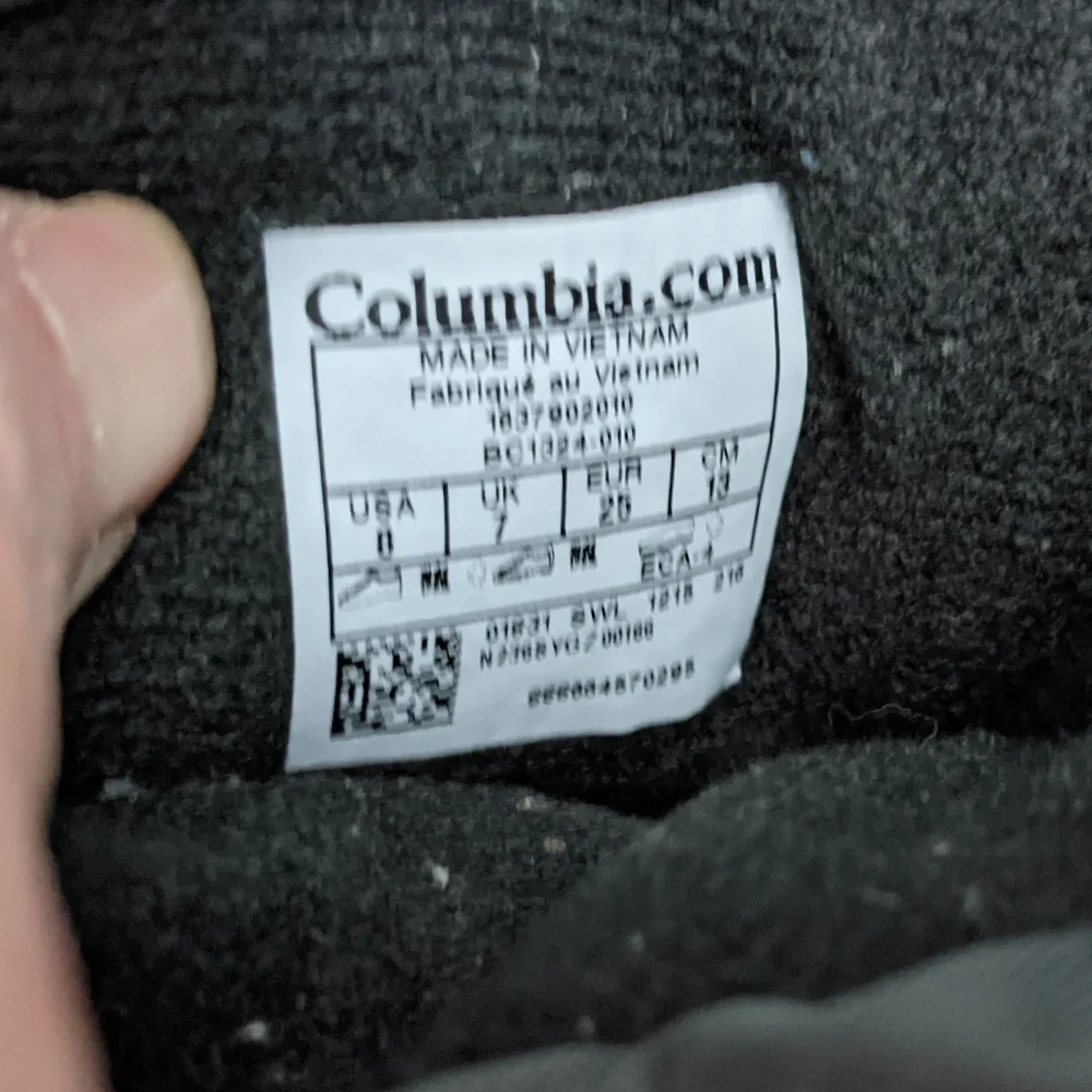 Columbia Toddler Boys Insulated Winter Boots Size 8